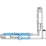 MACO Falzecklagerband POWER Versatz 13 mm 150 kg silber rechts (215804)