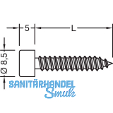 GUTMANN Blechtreibschrauben ohne Dichtst�ck, 5,5 x 22 mm, Edelstahl