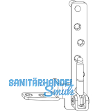 MACO Ecklager MAMMUT 220 kg Holz, 12/18 mm, Tragezapfen 9 mm, wei�, rechts