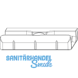 MACO Schlie�teil Falzluft 12 glatt Eurofalz 30 mm 13V silber (360443)