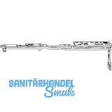 MACO Drehbandarm POWER Holz/PVC FT30 13V FFB 255-1400 silber links (217696)