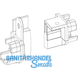 Endst�cke Transit 58 - 76 f�r Mitte rechts Falz 12 mm, Kunststoff lichtgrau