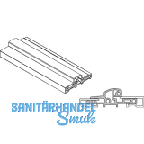 T�rschwelle TRANSIT 58 -76, 5000 mm, H�he 20 mm, Aluminium silber eloxiert