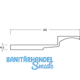 Ausgleichsst�ck f�r Bodent�rschwelle TRANSIT 76 - 108, Kunststoff schwarz