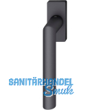 FSB Fenstergriff 34 1076 eckige Rosette, Aluminium schwarz matt