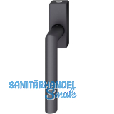 FSB Fenstergriff 34 1076 abschlie�bar eckige Rosette, Aluminium schwarz matt