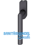 FSB Fenstergriff 34 1076 abschlie�bar ovale Rosette, Aluminium schwarz matt