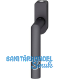 FSB Fenstergriff 34 1108 abschlie�bar ovale Rosette, Aluminium schwarz matt