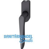 FSB Fenstergriff 34 1144 abschlie�bar ovale Rosette, Aluminium schwarz matt