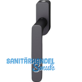 FSB Fenstergriff 34 1289 abschlie�bar ovale Rosette, Aluminium schwarz matt