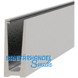 ECONOMY Bodenprofil 0004 zur aufgesetzten Montage, 2500 mm, Alu silber eloxiert