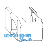 MACO Abdeckung kurz Ecklager AS/DTuni/PVC, verkehrswei� RAL 9016 (41742)