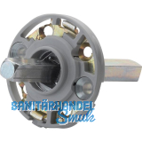 HOPPE Montagemodul UP19/RFL rund, Vierkant 8/62 mm, Stahl aluminiumfarbig