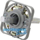 HOPPE Montagemodul UP52/RFL eckig, Vierkant 8/62 mm, Stahl aluminiumfarbig