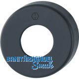 HOPPE Griff-Abdeckrosette rund, Aluminium schwarz matt