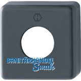 HOPPE Griff-Abdeckrosette eckig, Aluminium schwarz matt