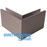 ECONOMY Au�enecke f�r Bodenprofile 0004, Edelstahl-Effekt