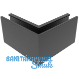 ECONOMY Innenecke f�r Bodenprofile 0004 ECO, Aluminium schwarz eloxiert