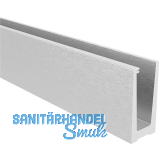 ECONOMY Bodenprofil 0008 zur aufgesetzten Montage, 2500 mm, Alu silber eloxiert