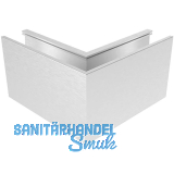 ECONOMY Innenecke f�r Bodenprofile 0008, Aluminium silber eloxiert