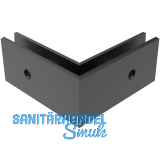 ECONOMY Au�enecke f�r Bodenprofil 0005,zur vorgesetzten Montage,schwarz eloxiert