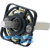 HOPPE Montagemodul UP52/RFL eckig, Vierkant 10/72 mm, Stahl schwarz