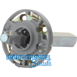 HOPPE Montagemodul UP19/RFL rund, Vierkant 9/72 mm, Stahl aluminiumfarbig