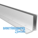 ECONOMY Bodenprofil F-Form 0006 zur aufgesetzten Montage, 6000mm,silber eloxiert