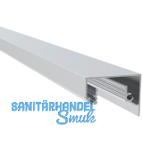 ECONOMY Abdeckprofil f�r Bodenprofile 0006 ECO, 2500 mm, silber eloxiert
