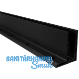 ECONOMY Bodenprofil F-Form0006ECO zur aufgesetzten Montage,2500,schwarz eloxiert
