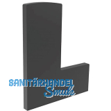 ECONOMY Endkappe f�r Bodenprofil F-Form0006ECO,links,aufgesetzte Montage,schwarz