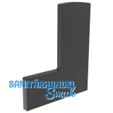 ECONOMY Endkappe f�r Bodenprofil F-Form0006ECO,rechts,aufgesetzteMontage,schwarz