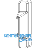 MACO Abdeckkappe Rahmenteil f. Anpressverschluss AS, wei� RAL 9016 (41342)