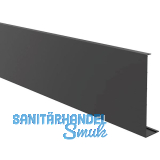 ECONOMY Abdeckprofil f�r Bodenprofil h- Form 0011, 2500 mm, schwarz eloxiert