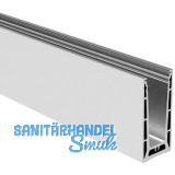 ECONOMY Bodenprofil 0004 verst. PRO FLEX zur aufgesetzten Montage,2500mm, silber