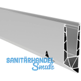 ECONOMY Bodenprofil 0011 verst.FLEX LIGHT zur vorgesetzten Montage,2500mm,silber