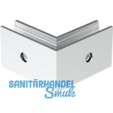 ECONOMY Au�enecke f�r Bodenprofile 0005 UNO FLEX, Aluminium silber eloxiert