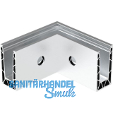 ECONOMY Innenecke f�r Bodenprofile 0005 UNO FLEX, Aluminium silber eloxiert