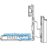 ROTO NX Falzeckband T mit Nutf�hrung Holz 12/18-13 Schwelle 39 mm silber links