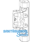 ROTO NX Axerlager T Standard 12/20 Holz 9/13V mit 2 Bohrzapfen 7 mm silber