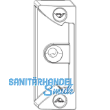 ROTO NX Schn�pper f�r Stulpfl�gegetriebe Rahmenteil Holz/PVC silber