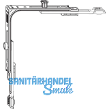 WINKHAUS Eckumlenkung E1.VS.KG.F, 1 Kontaktgeber / 1 Zapfen, silber