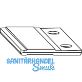 ROTO NT/NX Halteplatte ohne Zapfen silber (487264)