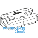 ROTO NT/NX SH-Schlie�st�ck PVC 13V mit Boden KBE/K�MMERLING/TROCAL Zink