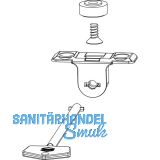 MACO MM Drehsperre verdeckt 12L, Versatz 13 mm, sperrbar, silber (101562)