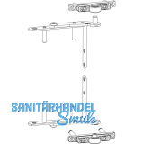 MACO Drehlager 3-flg. links, Holz, oben+unten, 80 kg, silber (10722)