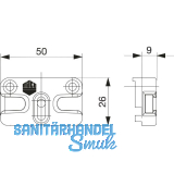 MACO Schlie�teil iS PVC 12/20-13, K�MMERLING 88+, +1mm, silber (364697)
