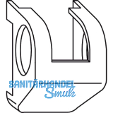 WINKHAUS Ecklagerkappe ELK.ESVW.LS.WS, wei�, links