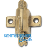 Oberlichtschnapper ME, mit Hebelzug und Falle, Messing natur