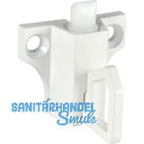 Oberlichtschnapper ALU Hebelzug und Falle aus Nylon wei� RAL 9010